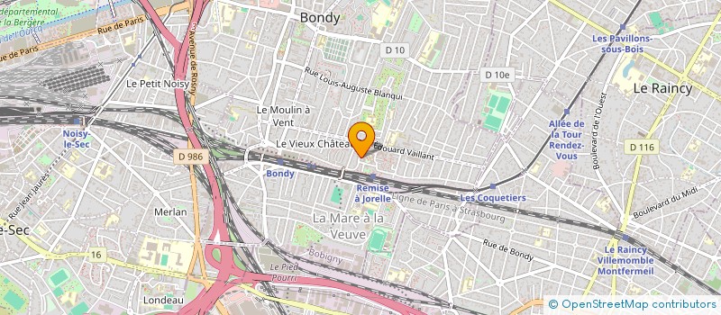 localisation de l'entreprise MONSIEUR MOUSSA BAGAYOKO  BONDY