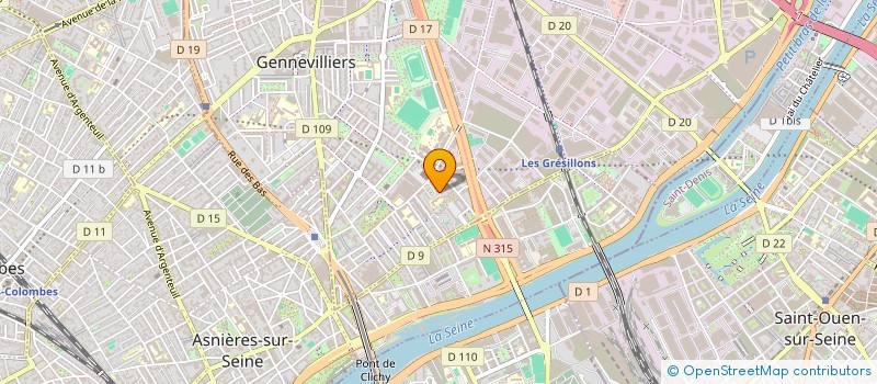 localisation de l'entreprise MONSIEUR MOUSSA BAGAYOKO à GENNEVILLIERS