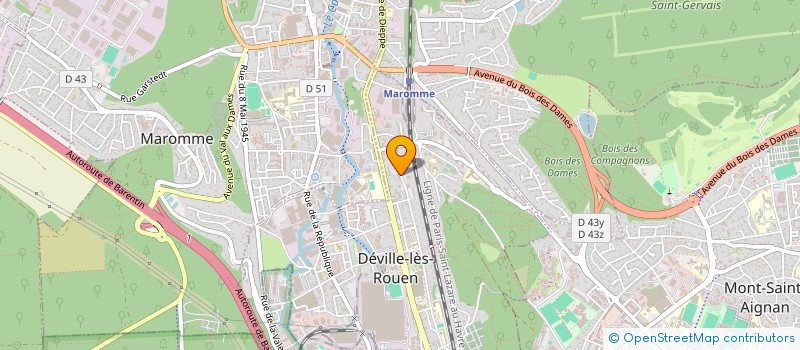 localisation de l'entreprise MONSIEUR MOUSSA BAMBA  DEVILLE-LES-ROUEN