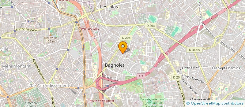 localisation de l'entreprise MONSIEUR MOUSSA BATHILY à BAGNOLET