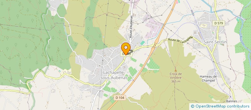 localisation de l'entreprise MONSIEUR MOUSSA BENALI  LACHAPELLE-SOUS-AUBENAS