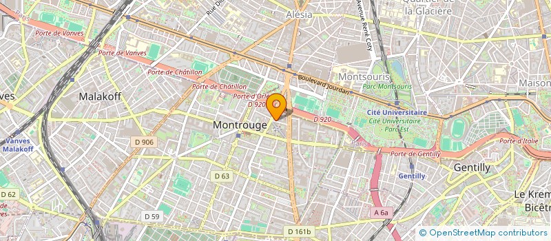 localisation de l'entreprise MONSIEUR MOUSSA BENAMOUR à MONTROUGE