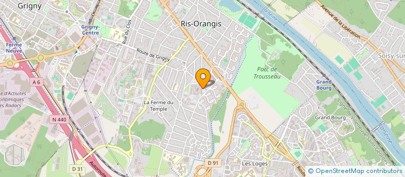 localisation de l'entreprise MONSIEUR MOUSSA CAMARA  RIS-ORANGIS