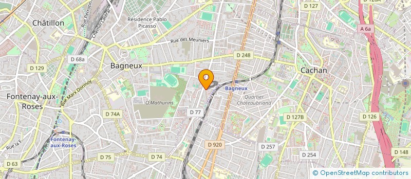 localisation de l'entreprise MONSIEUR MOUSSA CISSE à BAGNEUX