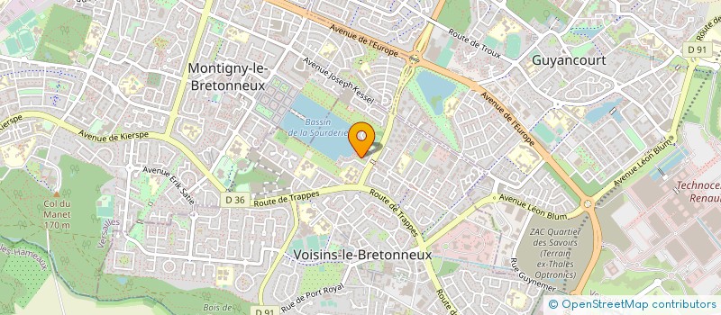 localisation de l'entreprise MONSIEUR MOUSSA COULIBALY  VOISINS-LE-BRETONNEUX