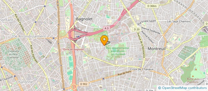 localisation de l'entreprise MONSIEUR MOUSSA COUMBASSA  BAGNOLET