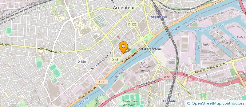 localisation de l'entreprise MONSIEUR MOUSSA DANFAKHA  ARGENTEUIL