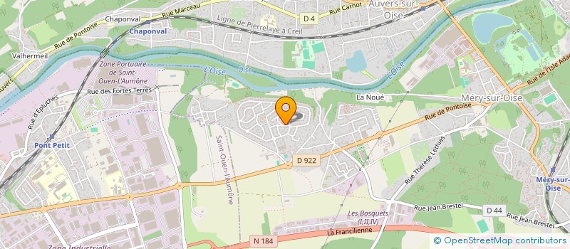 localisation de l'entreprise MONSIEUR MOUSSA DIA  MERY-SUR-OISE