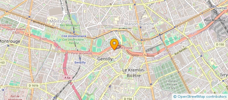 localisation de l'entreprise MONSIEUR MOUSSA DIABATE  GENTILLY