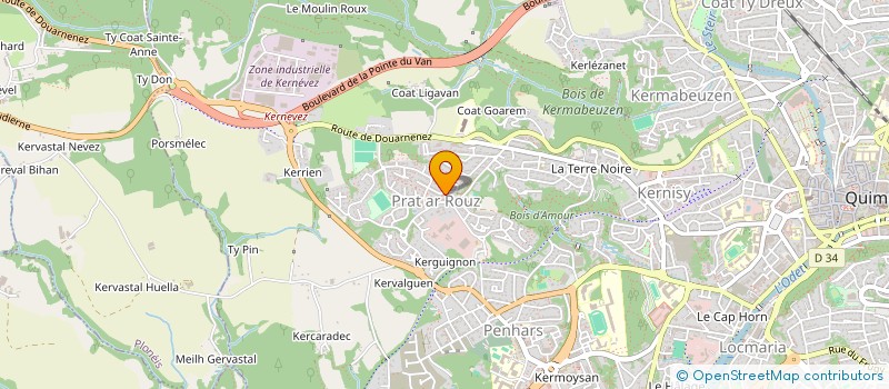 localisation de l'entreprise MONSIEUR MOUSSA DIABATE  QUIMPER