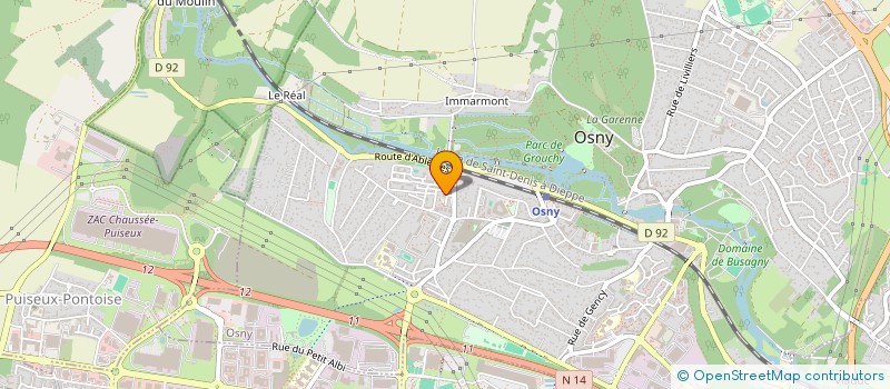 localisation de l'entreprise MONSIEUR MOUSSA DIALLO  OSNY