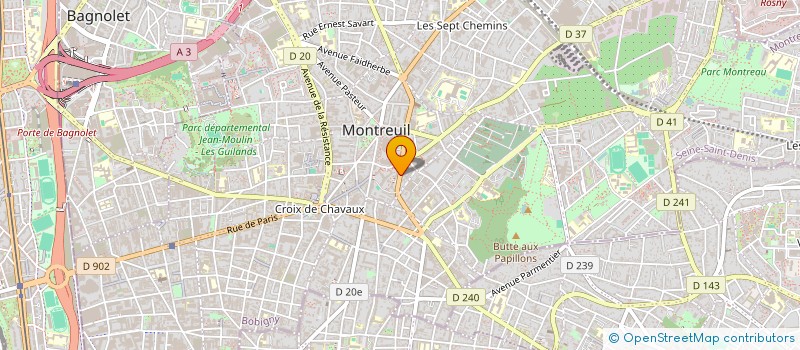 localisation de l'entreprise MONSIEUR MOUSSA DIANI à MONTREUIL