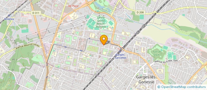 localisation de l'entreprise MONSIEUR MOUSSA DIAWARA  SARCELLES