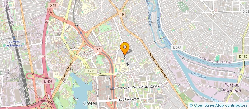 localisation de l'entreprise MONSIEUR MOUSSA DOUCOURE  CRETEIL