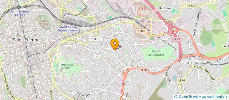 localisation de l'entreprise MONSIEUR MOUSSA ERRAISS  SAINT-ETIENNE