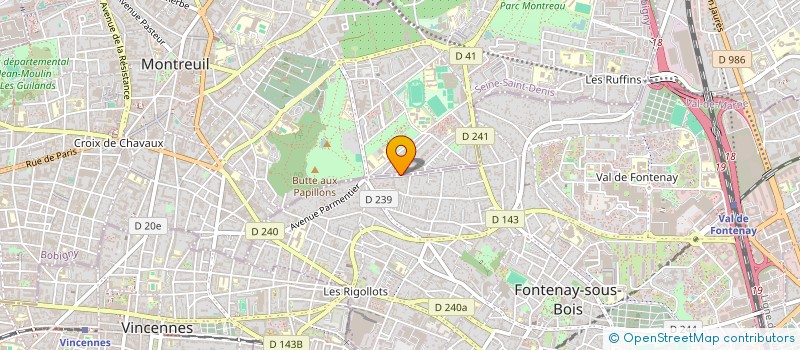 localisation de l'entreprise MONSIEUR MOUSSA FANNE  MONTREUIL