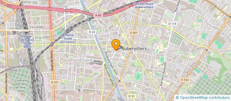 localisation de l'entreprise MONSIEUR MOUSSA GARY  AUBERVILLIERS