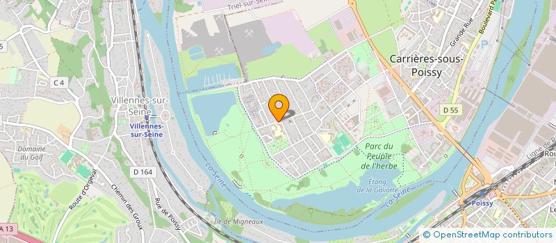 localisation de l'entreprise MONSIEUR MOUSSA GASSAMA  CARRIERES-SOUS-POISSY