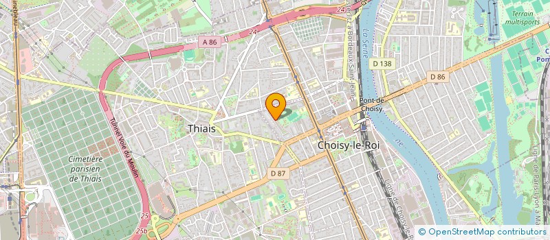 localisation de l'entreprise MONSIEUR MOUSSA GAYE  CHOISY LE ROI