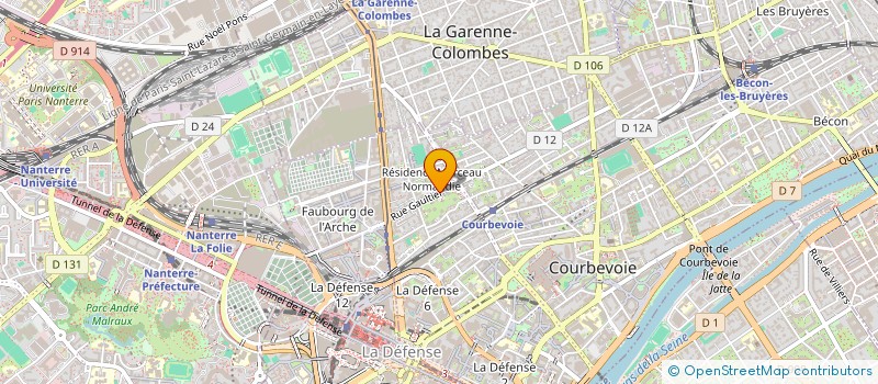 localisation de l'entreprise MONSIEUR MOUSSA HAMIDI  COURBEVOIE