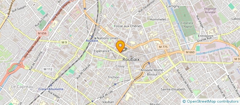 localisation de l'entreprise MONSIEUR MOUSSA HAMOUMI  ROUBAIX