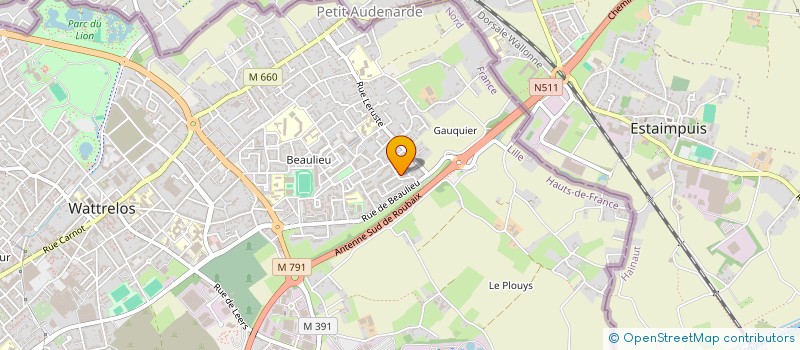 localisation de l'entreprise MONSIEUR MOUSSA KALOUNE  WATTRELOS