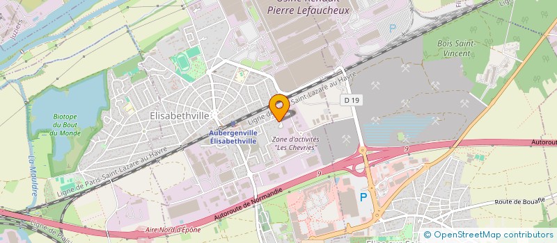 localisation de l'entreprise MONSIEUR MOUSSA KANOUTE  AUBERGENVILLE