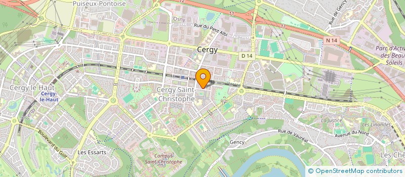 localisation de l'entreprise MONSIEUR MOUSSA KANOUTE  CERGY