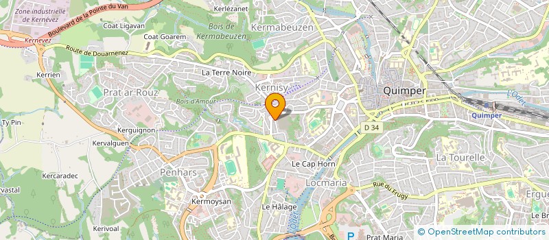 localisation de l'entreprise MONSIEUR MOUSSA KANTE  QUIMPER