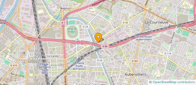 localisation de l'entreprise MONSIEUR MOUSSA KOITA  AUBERVILLIERS