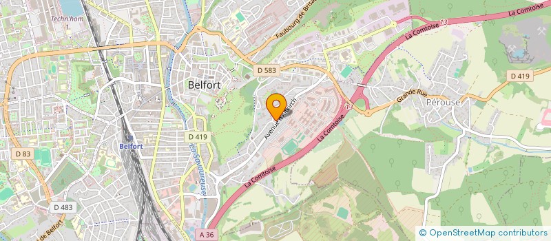 localisation de l'entreprise MONSIEUR MOUSSA KOITA  BELFORT
