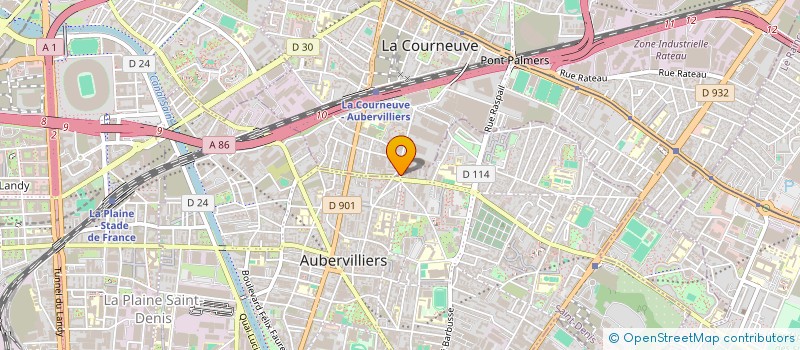 localisation de l'entreprise MONSIEUR MOUSSA KONATE  AUBERVILLIERS