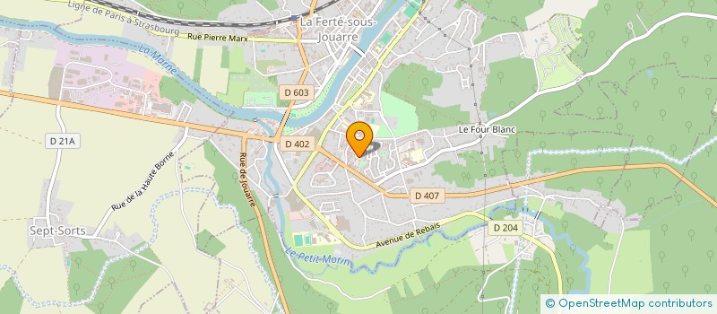 localisation de l'entreprise MONSIEUR MOUSSA KONE à LA FERTE-SOUS-JOUARRE