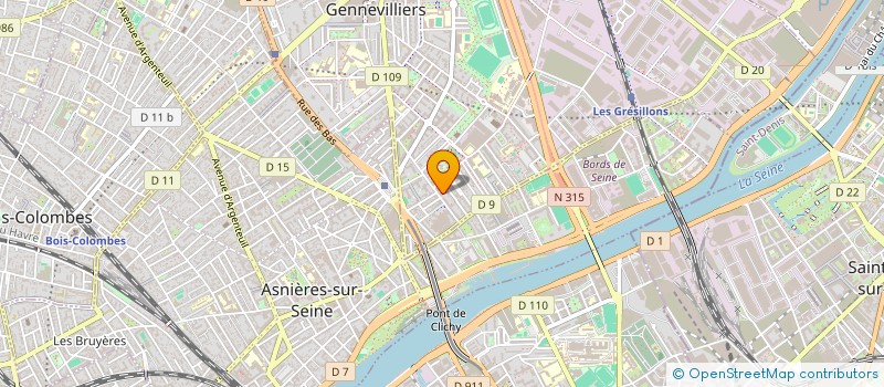 localisation de l'entreprise MONSIEUR MOUSSA KOSSORE à GENNEVILLIERS