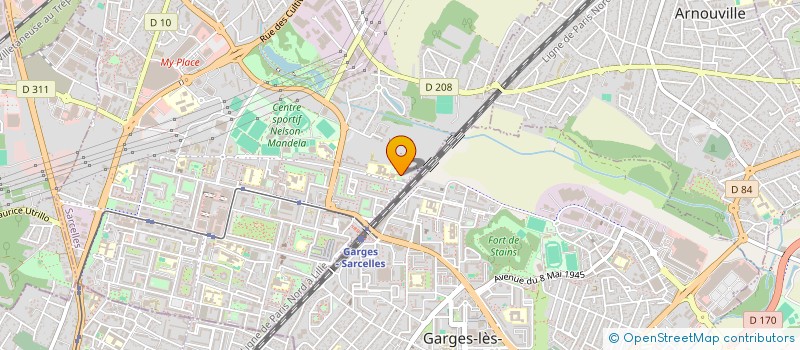 localisation de l'entreprise MONSIEUR MOUSSA KOUROUMA  SARCELLES