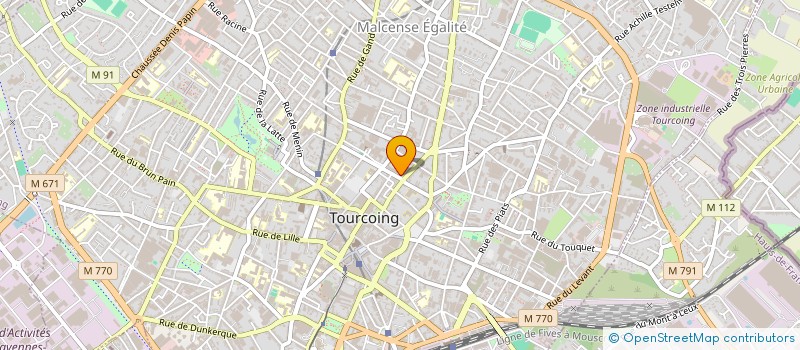 localisation de l'entreprise MONSIEUR MOUSSA KOUSSA  TOURCOING