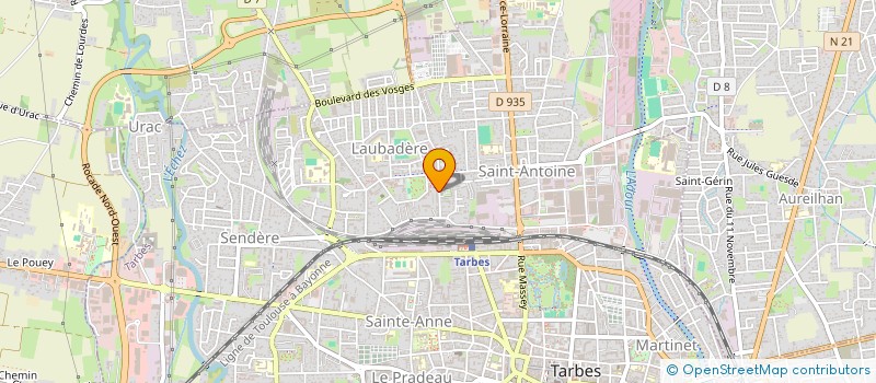 localisation de l'entreprise MONSIEUR MOUSSA LAABOUDI  TARBES