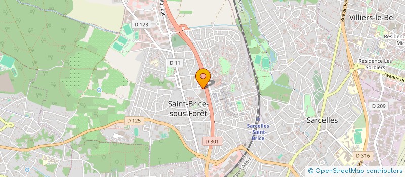 localisation de l'entreprise MONSIEUR MOUSSA MAZOUNI  SAINT-BRICE-SOUS-FORET