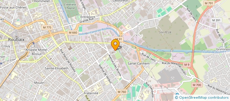 localisation de l'entreprise MONSIEUR MOUSSA MEZOUAR  ROUBAIX