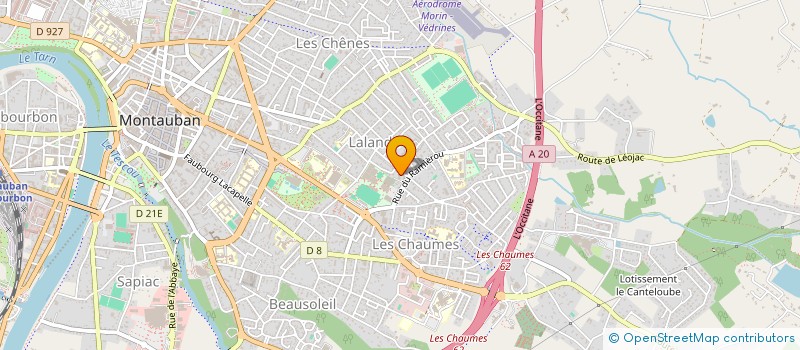 localisation de l'entreprise MONSIEUR MOUSSA MOUSTAPHA TCHE TCHERE  MONTAUBAN