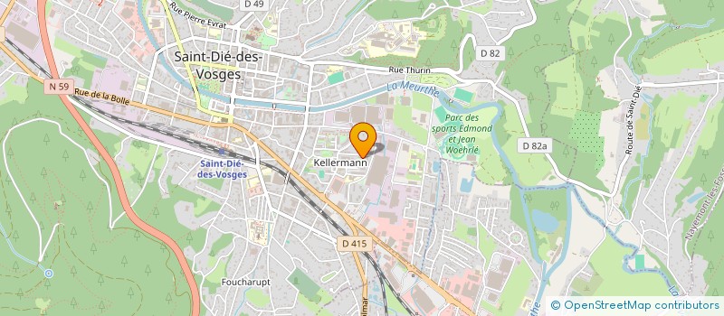 localisation de l'entreprise MONSIEUR MOUSSA N'DIOBO  SAINT-DIE-DES-VOSGES