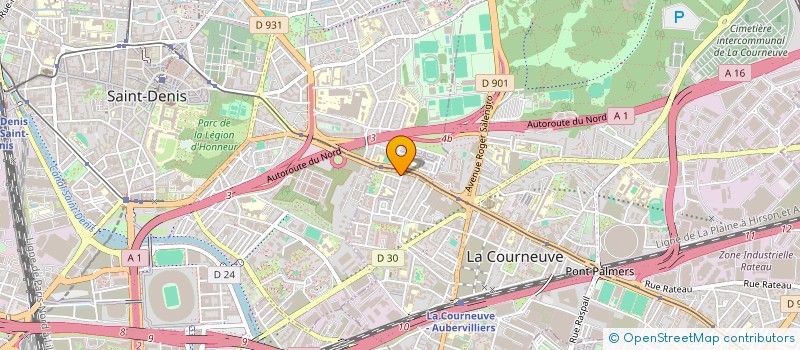 localisation de l'entreprise MONSIEUR MOUSSA NDIR à LA COURNEUVE