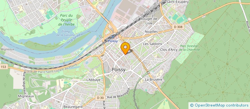 localisation de l'entreprise MONSIEUR MOUSSA OUATTARA  POISSY