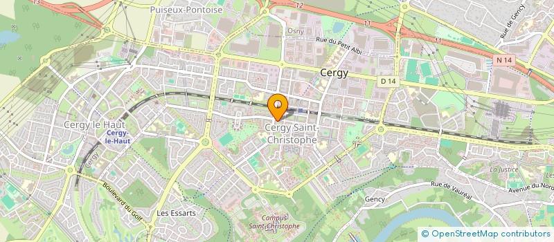 localisation de l'entreprise MONSIEUR MOUSSA SACKO  CERGY