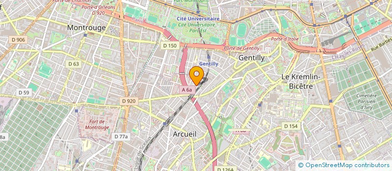 localisation de l'entreprise MONSIEUR MOUSSA SAKO  ARCUEIL