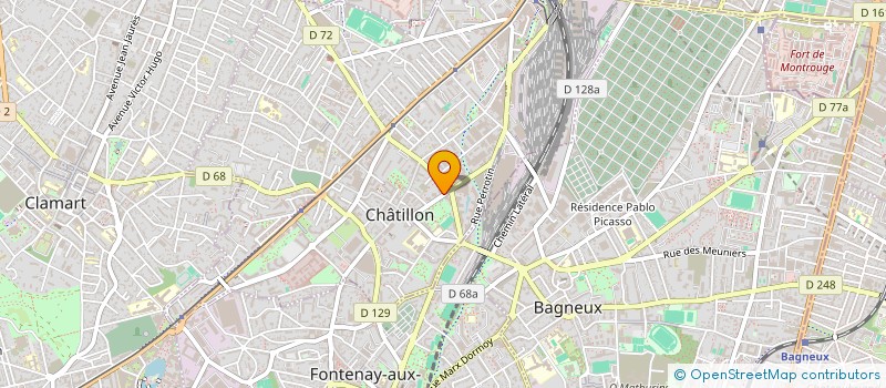 localisation de l'entreprise MONSIEUR MOUSSA SAMBA  CHATILLON