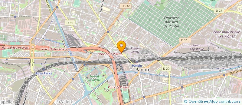 localisation de l'entreprise MONSIEUR MOUSSA SBISSI  PANTIN