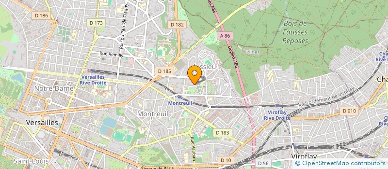 localisation de l'entreprise MONSIEUR MOUSSA TALL à VERSAILLES