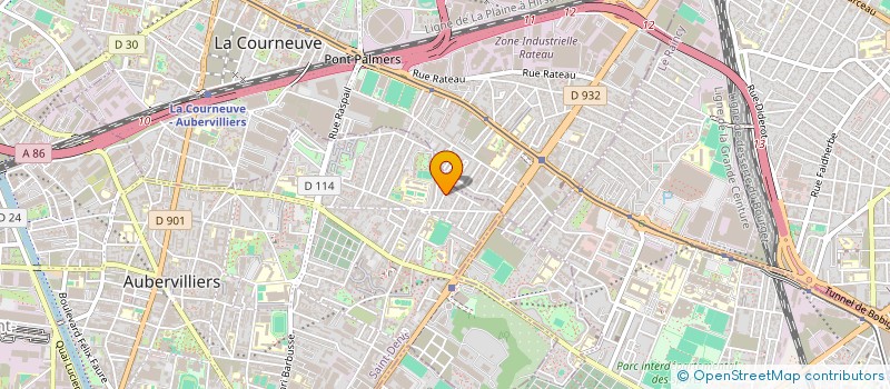 localisation de l'entreprise MONSIEUR MOUSSA TAMBADOU  AUBERVILLIERS