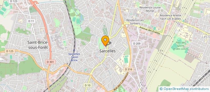 localisation de l'entreprise MONSIEUR MOUSSA TANDAOUI  SARCELLES